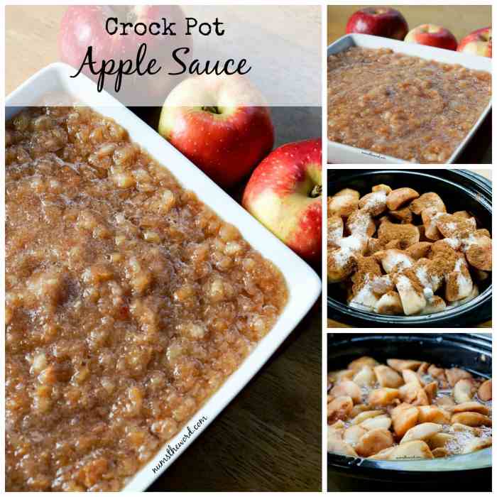 Apple sauce crockpot recipe