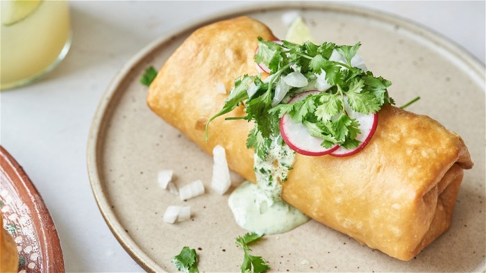 Beef chimichanga cheese