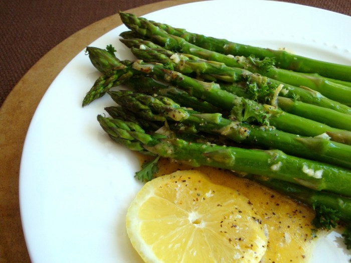 Asparagus with soy sauce recipe